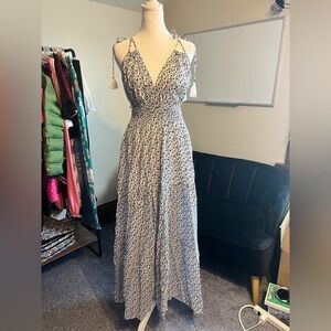 Elegant Black and White Women's Dress